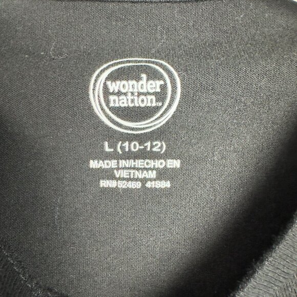 Wonder Nation Halloween Skeleton Skater Tee Youth L (10-12) Black Short Sleeve - Picture 4 of 6